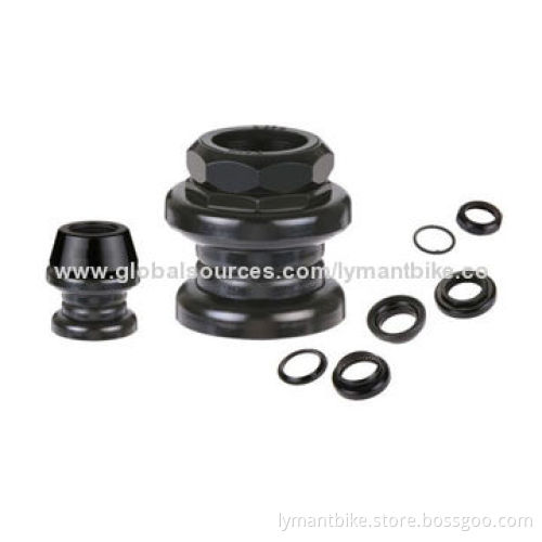 Bicycle Headset, Made of steel, Sized BC1-1/8x26T, 25.4x34x30mm Diameter, Semi-cartridge Bearings